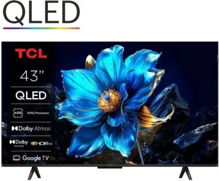 Televisor TCL QLED-Mini LED 43T69C 43"/ Ultra HD 4K/ Smart TV/ WiFi