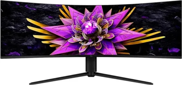 Monitor miniled gaming tcl 57 pulgadas 57r94 curvo - va - 8K - dp - HDMI - USB tipo c 120hz - 1ms