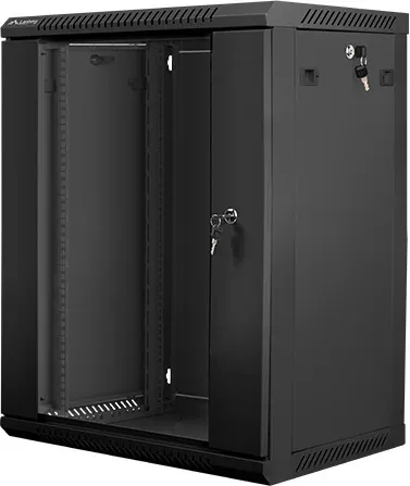 Armario rack lanberg 15u 600x450x769 auto ensamblado 19 pulgadas hasta 60 kg negro