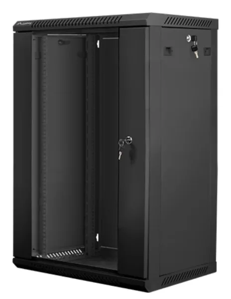Armario Rack Lanberg 18U 600X450X901 Auto Ensamblado 19" Hasta 60 Kg Negro