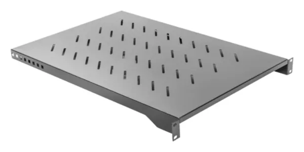 Bandeja Lanberg Fija 1U 483X750Mm Hasta 15Kg Rack de 19" Negro