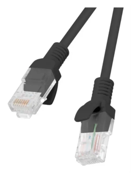 Cable Red Lanberg Latiguillo Cat.6 Utp 1.5M Negro Fluke  Passed