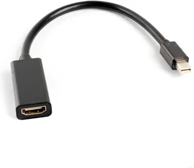 Adaptador lanberg minidisplayport macho -  HDMI hembra 20cm negro
