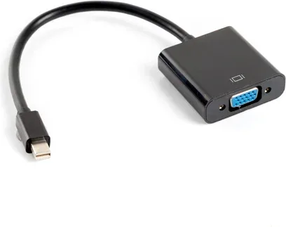 Adaptador lanberg minidisplayport macho -  VGA hembra 20cm negro