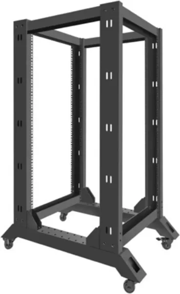 Armario lanberg abierto rack 19 pulgadas 22u -  600x800 negro