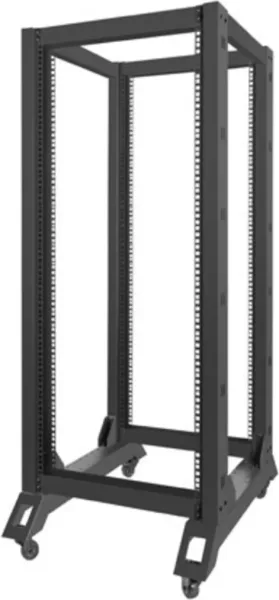 Armario lanberg abierto rack 19 pulgadas 27u -  600x800 negro