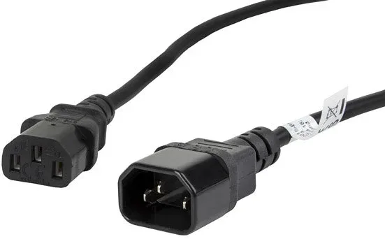 Cable alargador lanberg alimentacion CPU iec320 c13 h - iec320 c14 m vde 1.8m