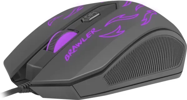 Raton gaming fury brawler 1600dpi negro