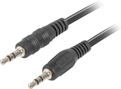 Cable estereo lanberg jack 3.5mm macho -  jack 3.5mm macho 2m negro