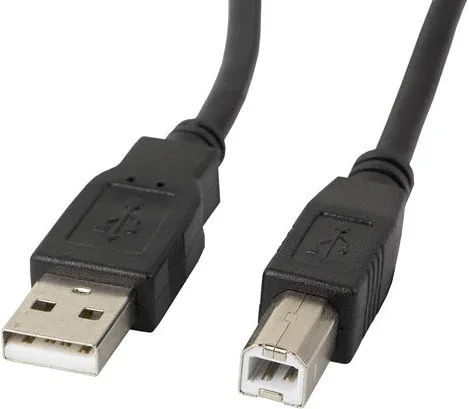 Cable impresora lanberg USB a -  USB b macho - macho negro 3 m