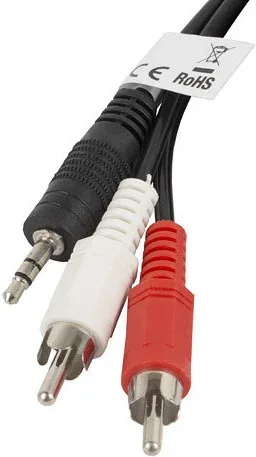 Cable estereo lanberg mini jack 3.5mm - 2x rca macho 2m