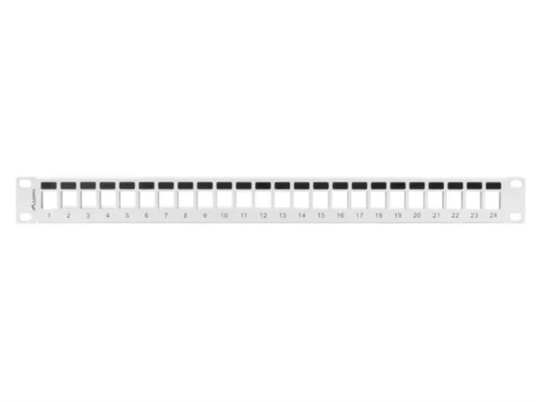 Patch Panel Lanberg 24 Puertos 1U Rack 19 para Modulos Keystone Gris