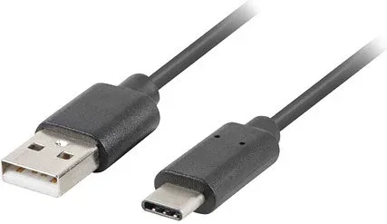 Cable USB lanberg 3.1 macho -  USB tipo c macho 1m negro