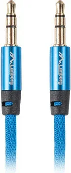 Cable estereo lanberg jack 3.5mm macho - jack 3.5mm macho 1m azul