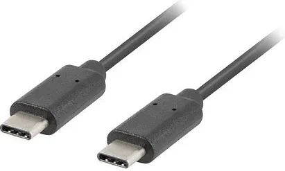 Cable 2.0 lanberg USB tipo c macho -  USB tipo c macho 1m negro