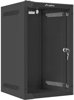 Armario rack lanberg 9u 280x310 auto ensamblado 10 pulgadas hasta 20 kg negro