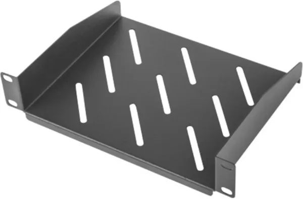 Bandeja fija lanberg 1u 254 x 180 mm carga maxima 20kg rack de 10 pulgadas negro