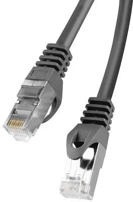 Cable red lanberg latiguillo cat.6 ftp 1m negro fluke passed