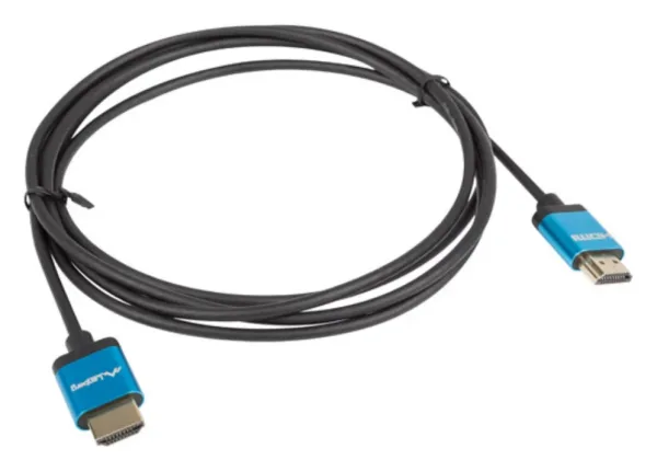 Cable HDMI Lanberg Macho/Macho V2.0 4K Slim 1M Negro