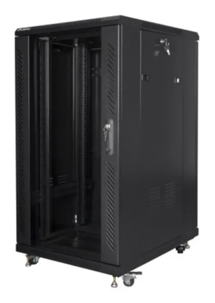 Armario Lanberg Rack 19" 22U 600X800 Flat Pack Black Negro