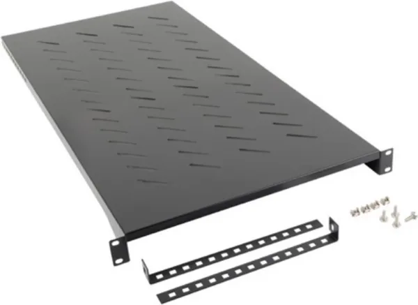 Bandeja lanberg fija 1u 483x900mm hasta 25kg rack 19 pulgadas negro