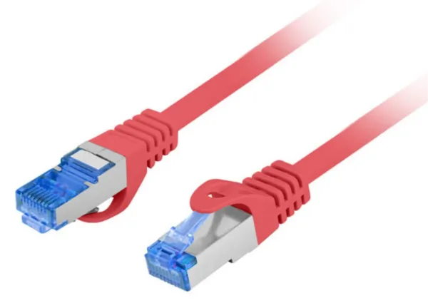 Cable Red Lanberg Latiguillo Cat.6A S/Ftp Lszh Cca 2M Rojo Fluke Passed