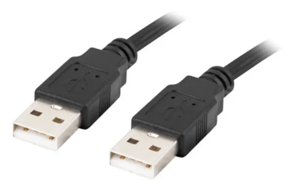 Cable USB 2.0 Lanberg Macho/Macho 1.8M Negro