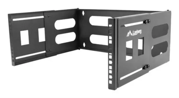 Soporte Plegable Lanberg Mural 19" 4U 497X400/240 Negro