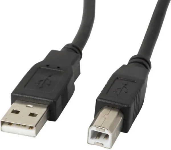 Cable impresora lanberg USB a -  USB b macho - macho negro 1 m