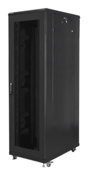 Armario Lanberg Rack 19" 42U 800X1000 Flat Pack Puerta Perforada Negro