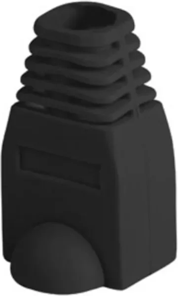 Funda protectora lanberg plb - 1000 - bk para conector rj45 pack de 100 unidades negro