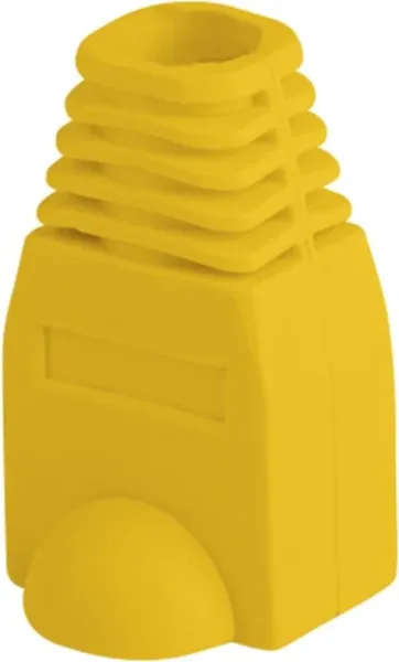 Funda protectora  lanberg plb - 1000 - y para conector rj45 pack de 100 unidades amarillo