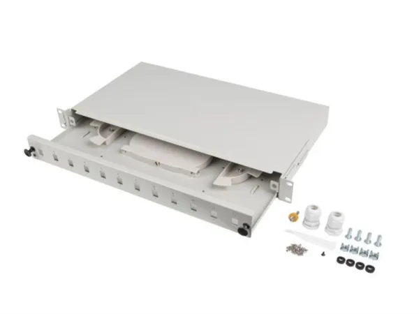 Patch Panel Lanberg 1U 19" Fibra Optica 12 Pts Sc Simplex o 12 Lc Duplex Gr+Acc