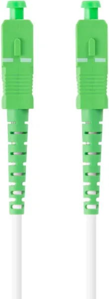 Cable de Fibraoptica Lanberg 5M Mono Sc/Apc-Sc/Apc Simplex G657B3 Lszh Blanc