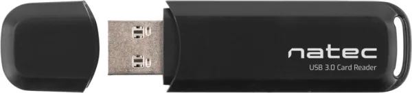 Lector de Tarjetas Natec USB 3.0 Scarab 2 SD/Micro SD Negro