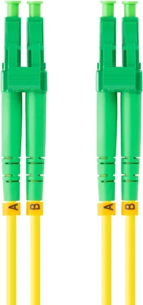 Latiguillo fibra optica lc - apc lanberg 2m mono duplex g657a1 lszh amarillo