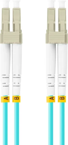 Cable de Fibraoptica Lanberg 2M Multi Lc/Upc-Lc/Upc Duplex Om3 50/125 Lszh  Azul