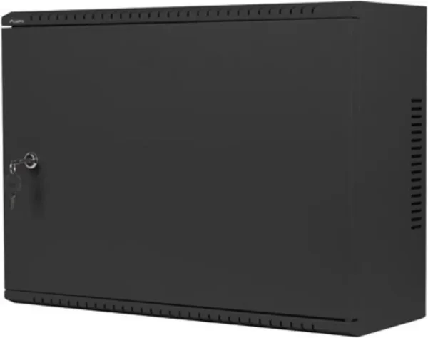 Armario Lanberg Mural Rack 19" 4U+3U/540X200 Bajo Perfil Negro Ensamblado