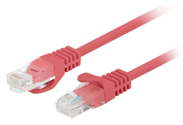 Cable Red Lanberg Latiguillo Cat.6 Utp 1M Rojo Fluke Passed Pack 10 Ud