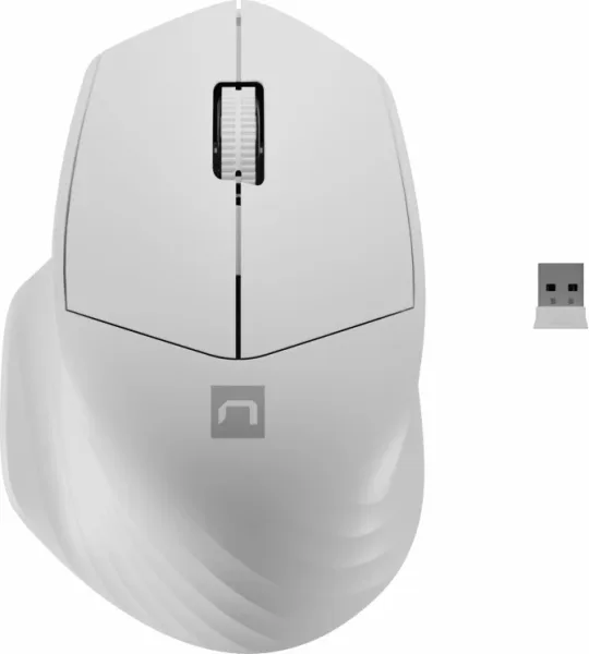 Raton Natec Siskin 2 1600 Dpi Blanco Bluetooth Pilas