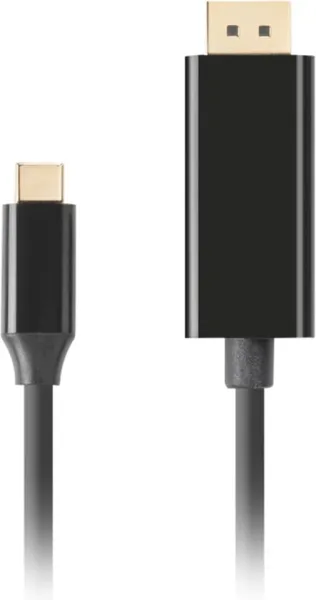Cable USB tipo c a DisplayPort 4K lanberg macho -  macho 1m negro