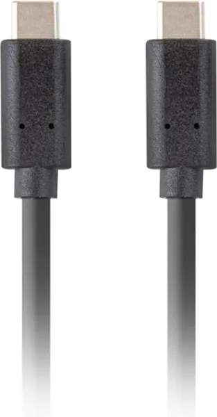 Cable USB tipo c lanberg 3.1 - macho - macho - 10gb - s - pd 100w - 1m - negro
