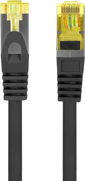 Cable red lanberg latiguillo cat.6a s - ftp lszh cu 1m negro fluke passed
