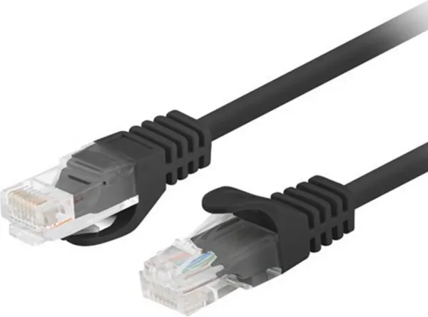 Cable red lanberg latiguillo cat.6 u - utp 7.5m negro fluke passed