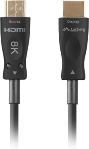Cable HDMI aoc lanberg v2.1 m - m optico activo 8K 60hz 80m negro