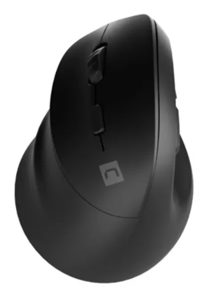 Raton Natec Crake 2 Vertical Zurdo Dual 2400 Dpi Negro Bluetooth Pilas