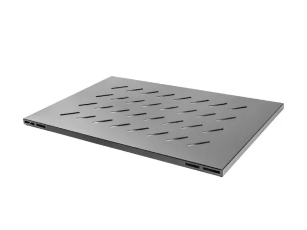 Bandeja fija lanberg 1u 480.5x580 mm hasta 120 kg rack abierto de 19 pulgadas negro