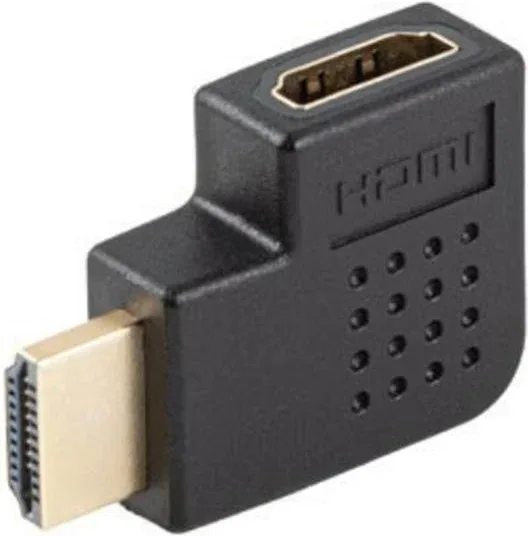 Adaptador HDMI 4K lanberg macho - hembra angulo derecha