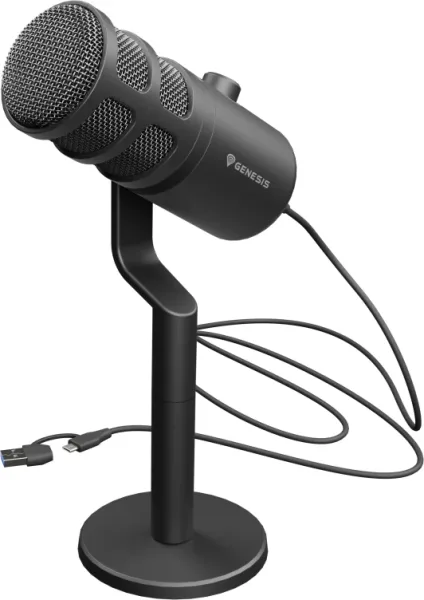 Microfono Genesis Radium 350D Condensador Cardiode Dinamico USB Sobremesa