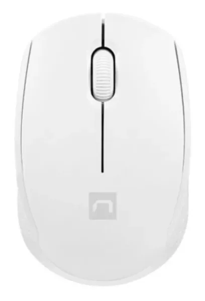 Raton Natec Stork Optico 1600 Dpi Blanco Rf Inalambrico Pilas